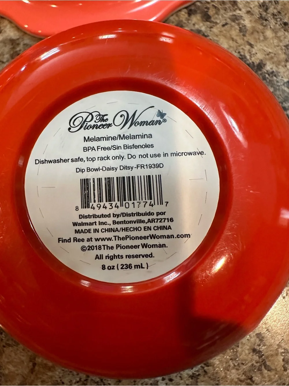 PIONEER WOMAN PLASTIC MELAMINR DIP BOWLS LOT OF 8